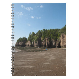 Caderno Espiral Hopewell Rocks e o Local de Exploração das Marés d