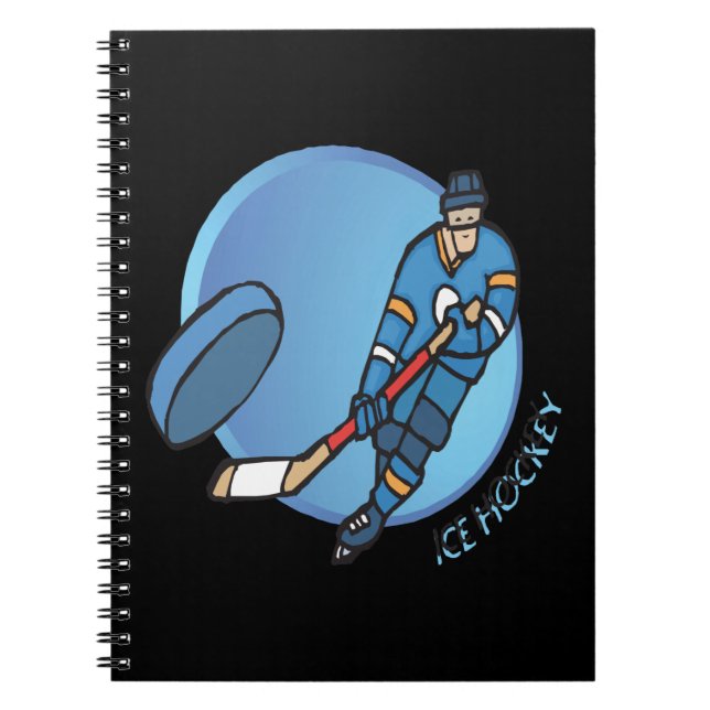 Caderno Espiral Hóquei em gelo (Frente)