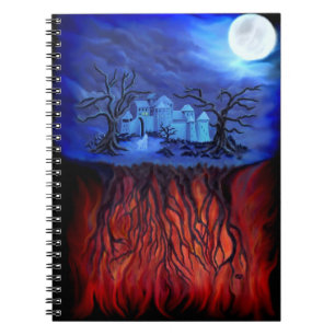 Caderno Espiral Hora das bruxas, entre o céu e o inferno