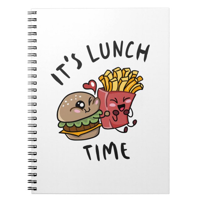 Caderno Espiral Hora do almoço (Frente)