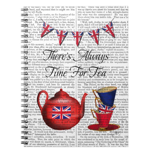 Caderno Espiral Hora Do Chá 2 (Frente)