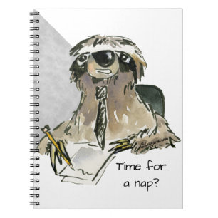 Caderno Espiral Hora do Nap da Lama do Cartoon