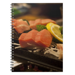Caderno Espiral Hora do Sushi Atum Atum Festa Peixe Comida