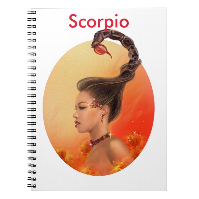 Caderno Espiral Horoscópio Zodiac - Fantasy Scorpio (Frente)