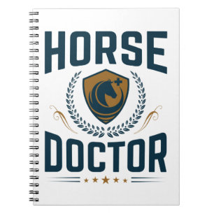 Caderno Espiral Horse Doctor Equine Veterinarian
