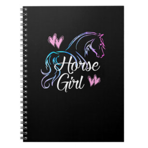 Caderno Espiral HORSE HORSE GIRL Ama Cavaleiro Cavaleiro