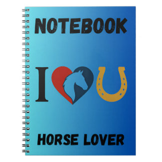 Caderno Espiral Horse Lovers Notebook - Equestrians, Animal lovers