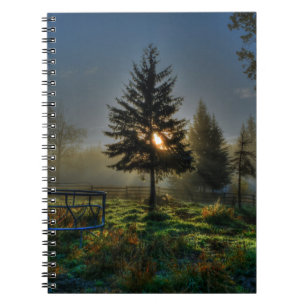 Caderno Espiral Horse Ranch Sunrise Nature Foto