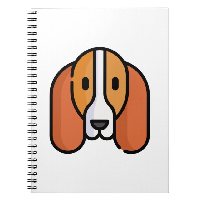 Caderno Espiral Hound Basset (Frente)
