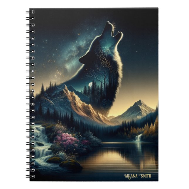 Caderno Espiral Howling Wolf (Frente)