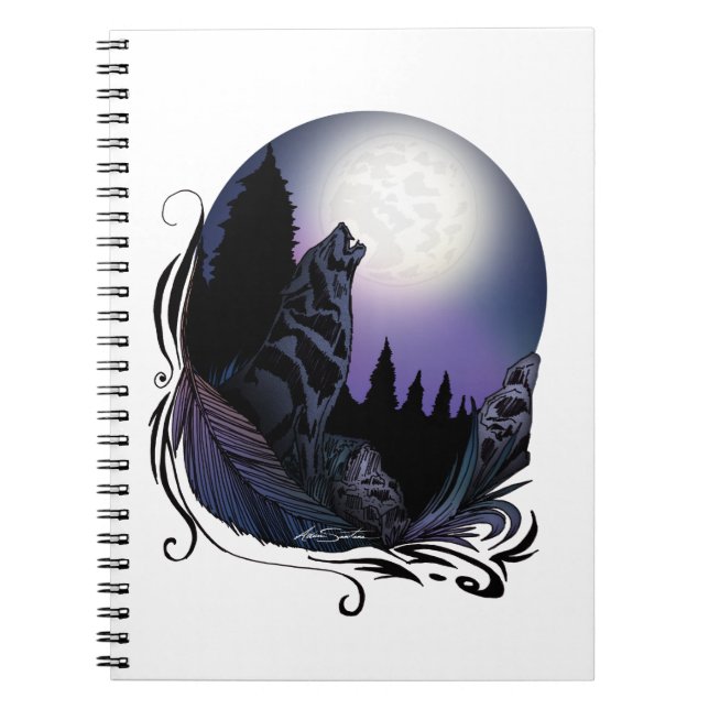 Caderno Espiral Howling Wolf (Frente)