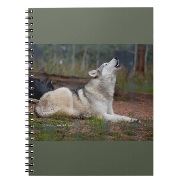 Caderno Espiral Howling Wolf Notebook (Frente)