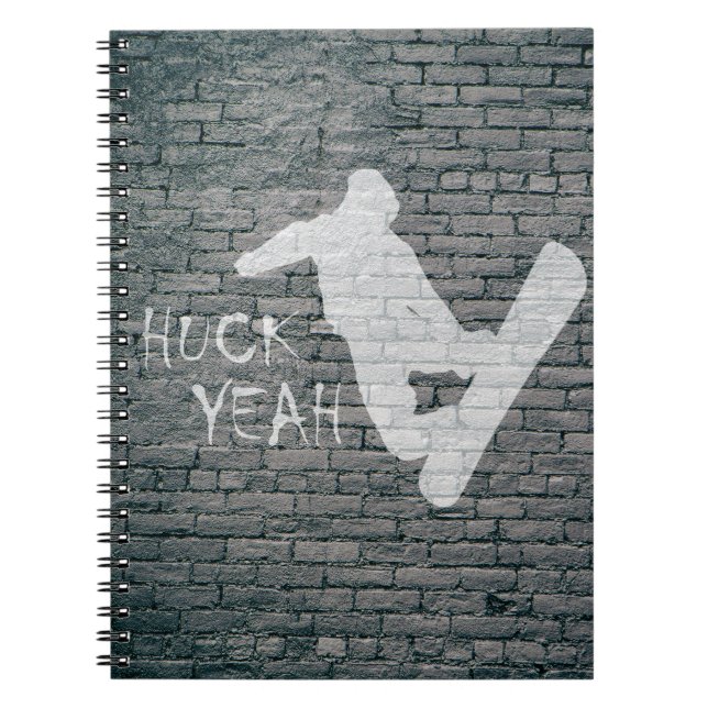 Caderno Espiral Huck Sim (Snowboard) (Frente)