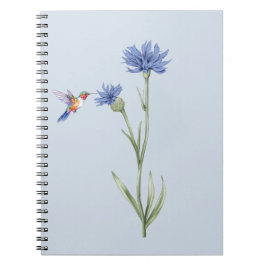Caderno Espiral Hummingbird e Cornflower