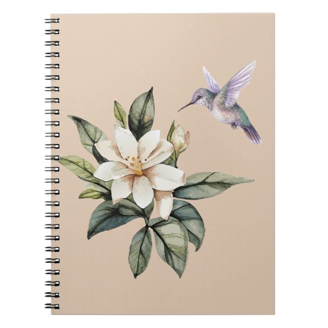 Caderno Espiral Hummingbird e Jasmine (Frente)