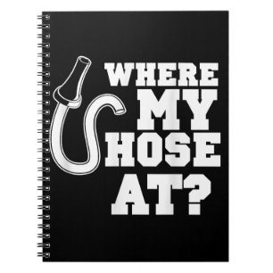 Caderno Espiral Humor Adulto De Mangueira Para Bombeiros