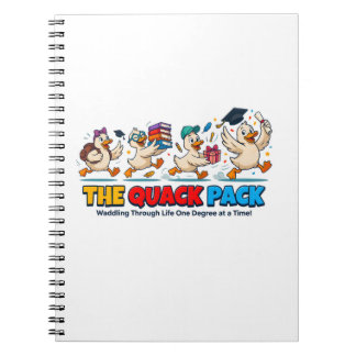 Caderno Espiral Humor de Graduação do Pato Quack Pack