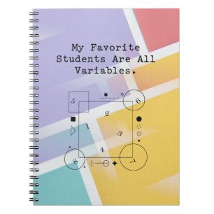 Caderno Espiral Humor de Professor de Matemática Engraçado Aluno