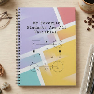 Caderno Espiral Humor de Professor de Matemática Engraçado Aluno