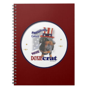 Caderno Espiral Humor político Dachshund