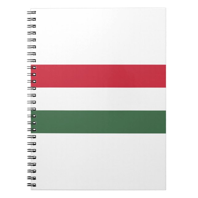 Caderno Espiral Hungria Bandeira (Frente)