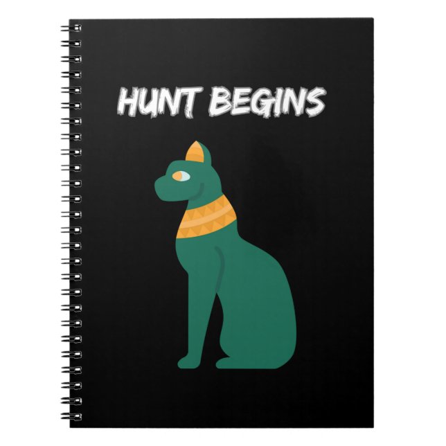 Caderno Espiral Hunt Começa (Frente)