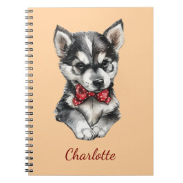 Caderno Espiral Husky Personalizado com Nome Personalizado