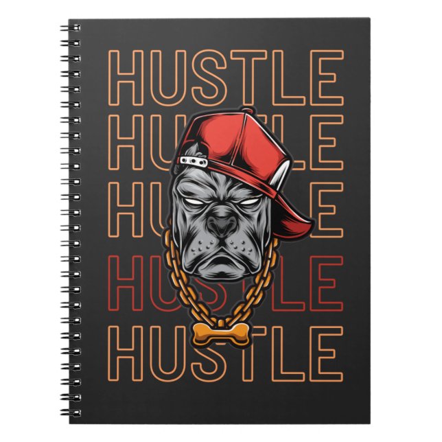 Caderno Espiral Hustle, Hustle, Hustle, Hustle (Frente)
