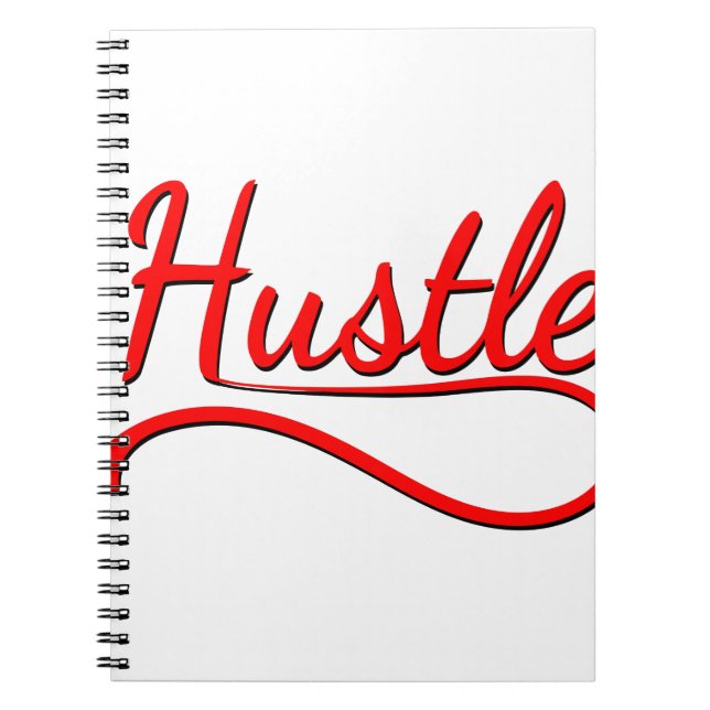 Caderno Espiral Hustle Typografia Art (Frente)