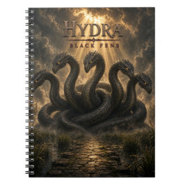 Caderno Espiral Hydra Black Fens Dark Cinema