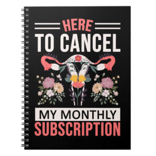 Caderno Espiral Hysterectomia Engraçada Flores Uterus Remoção