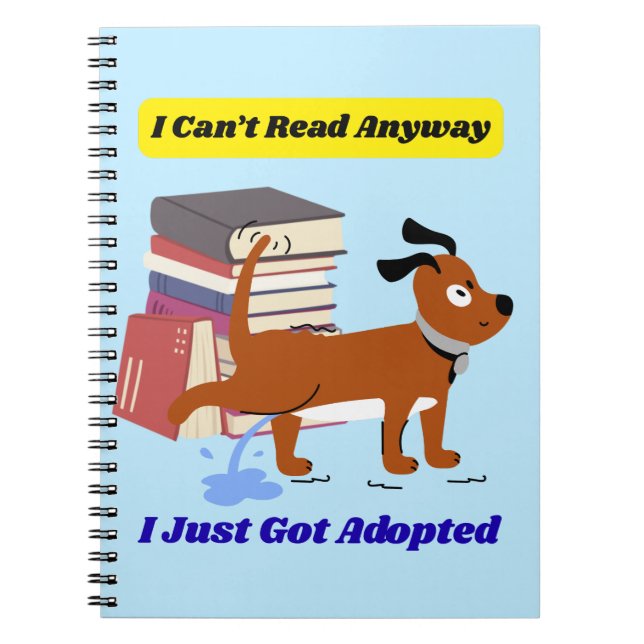 Caderno Espiral I Can't Read Anyway (Frente)