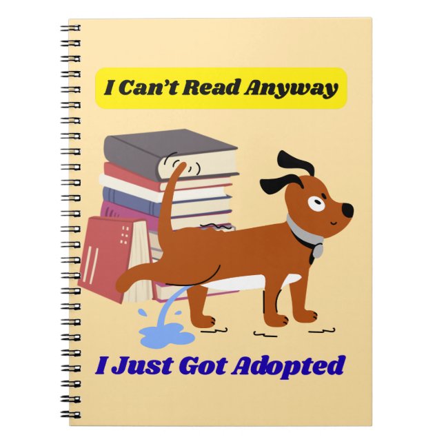 Caderno Espiral I Can't Read Anyway (Frente)