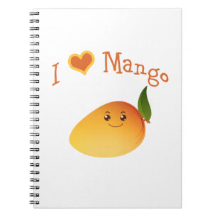 Caderno Espiral I Heart (amor) Mango
