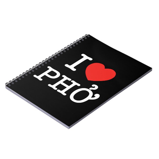 Caderno Espiral I Heart (Love) (Left Side)