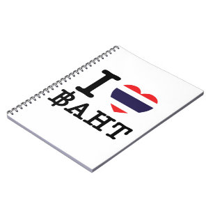 Caderno Espiral I Heart (Love) Baht
