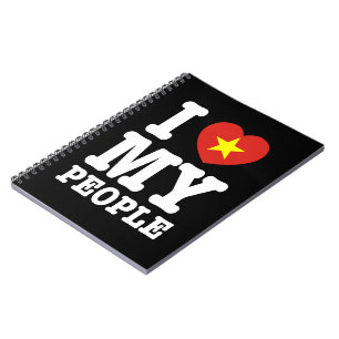 Caderno Espiral I Heart (Love) My Viet Pessoas