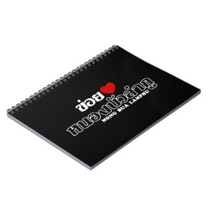 Caderno Espiral I Heart (Love) Nong Bua Lamphu, Isan, Tailândia