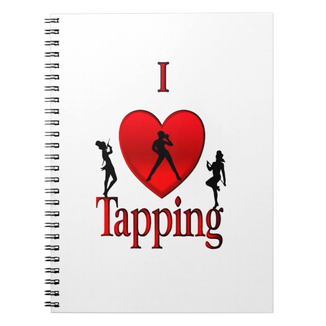 Caderno Espiral I Heart Tap Dance (Frente)
