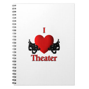 Caderno Espiral I Heart Theater