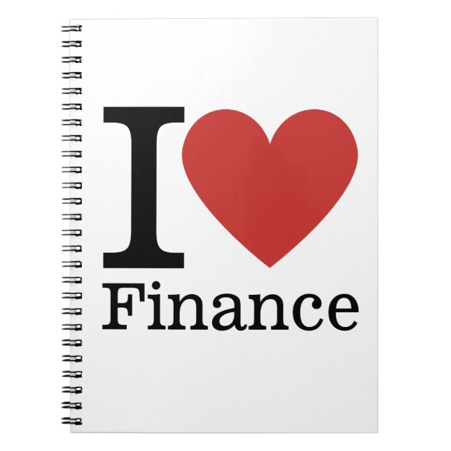 Caderno Espiral I ❤️ Love Finance - Departamento Financeiro - Note (Frente)