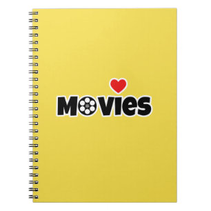 Caderno Espiral I love Movies