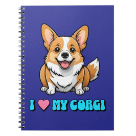 Caderno Espiral I Love My Corgi