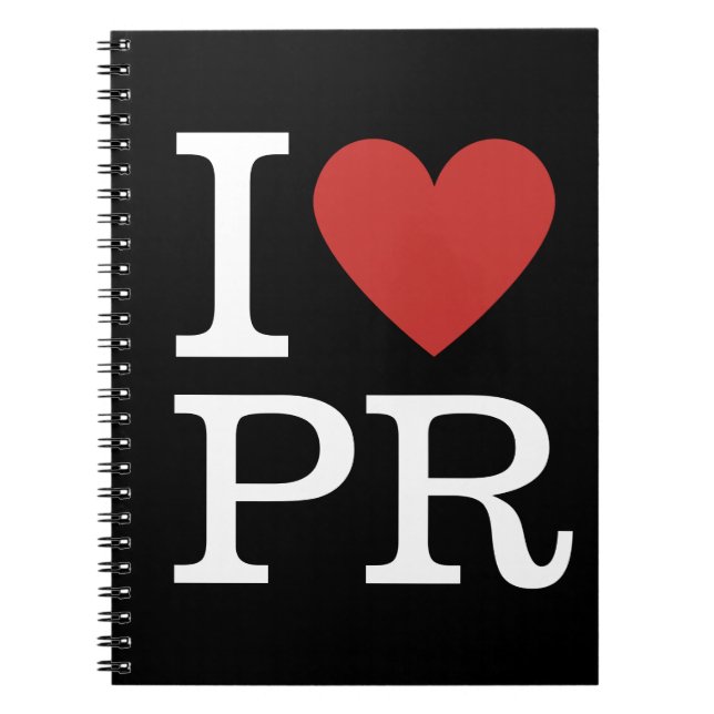 Caderno Espiral I ❤️ Love PR - PR Firme/Departamento - Notebook (Frente)