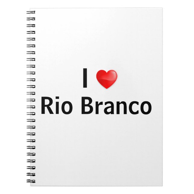 Caderno Espiral I love Rio Branco (Frente)