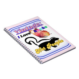 Caderno Espiral I Love Skunks, Not People
