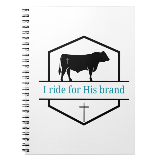 Caderno Espiral I ride for His brand notebook (Frente)