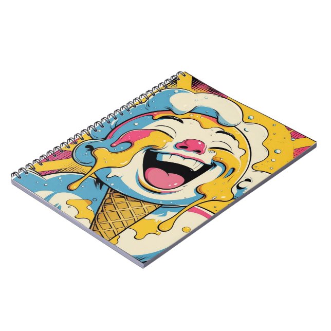 Caderno Espiral Ice Cream Pop Art Explosion Notebook (Left Side)