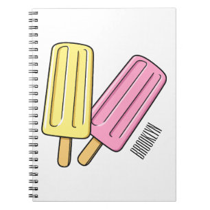 Caderno Espiral Ice pop cartoon