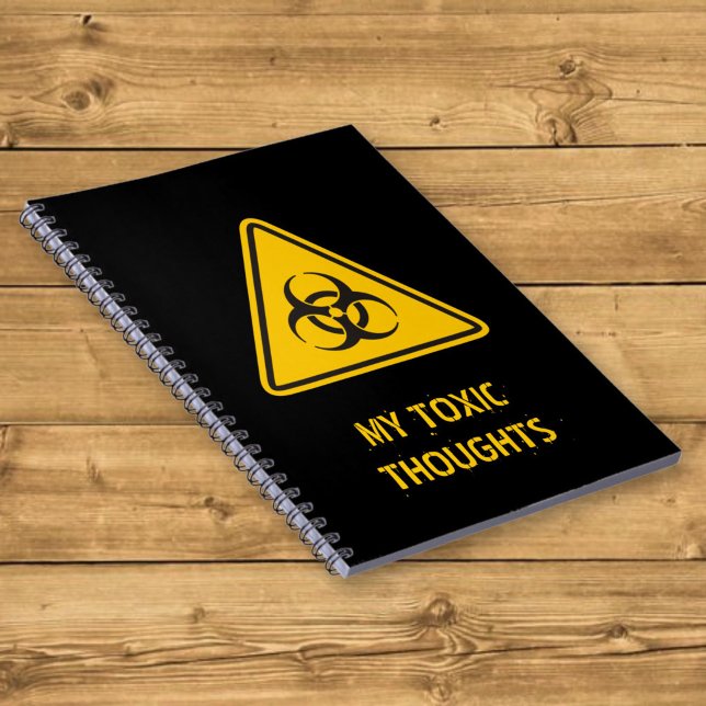 Caderno Espiral Ícone de risco biológico (Criador carregado)